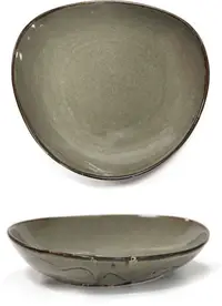 Farfurie adâncă Horecano - 23 cm, gri antic