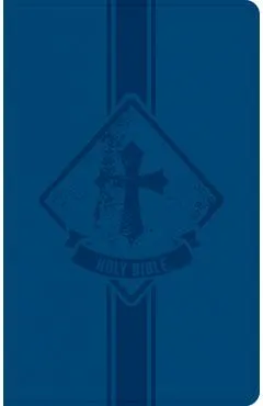 KJV Kids Bible, Thinline Edition, Navy Leathertouch