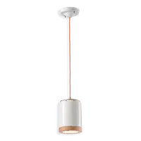 Lustra, lampa suspendata RETRO MATECA FINISH 05 - SMALTO BIANCO C988