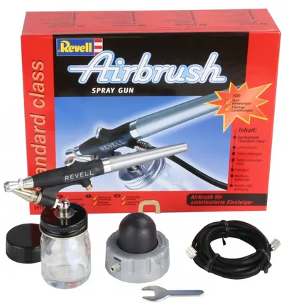 Kit de vopsire cu aerograf Revell - Airbrush Spray Gun Standard Class