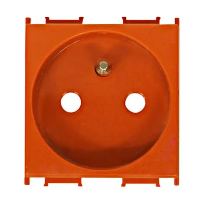 Insert priză cu pin PE,protecţie mărită,16A,cl. şurub,orange