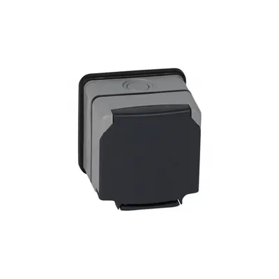 priza Plexo 66 - 1 module switched - opaque lid - 13 A 250 V~ - gri