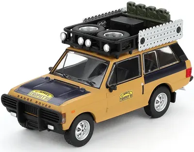 Model de colecție Mini GT Modern: Automobile - Land Rover Range Rover C.Swoboda/K.Mentel Câștigător Camel Trophy Sumatra (1981)