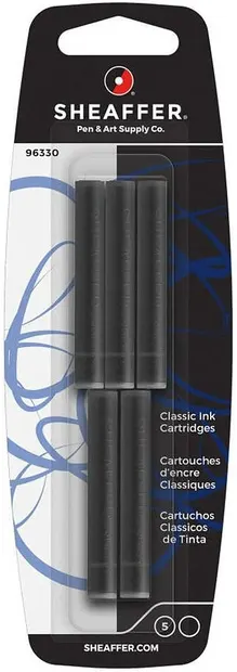 Cartușe pentru pixuri Sheaffer - 5 buc, negre