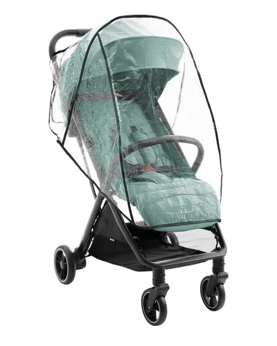 Carucior pentru copii KikkaBoo Lauren Mint 0-4 ani,pliere automata One Touch, pozitie de somn, greutate admisa 22kg, spatar reglabil, baldachin cu fereastra, cadru usor din aluminiu