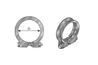 Colier sistem esapament (147mm-142mm, aluminiu) potrivit RVI MAGNUM DXi12-MIDR06.35.40P 41 09.90-