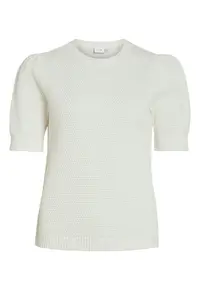 Pulover dama 14084421 - Bumbac organic/Bumbac - Roz - Alb