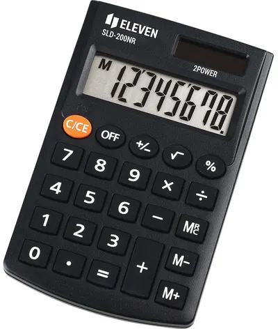 Calculator Eleven - SLD-200NR, de buzunar, 8 cifre, negru
