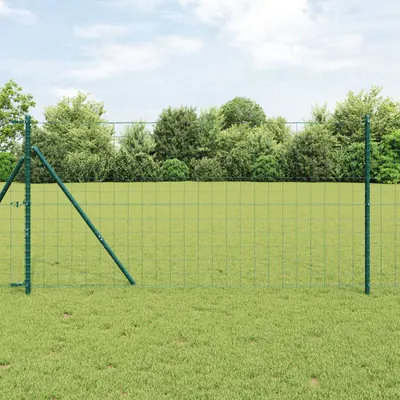 Gossi gard euro set de 2 verde inchis otel acoperit cu pulbere 25 x 1 m