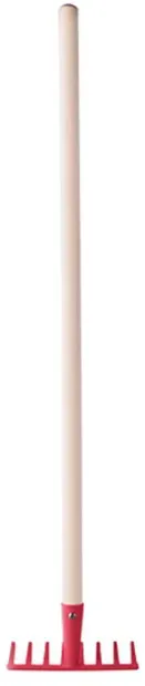Greblă de lemn pentru copii Woody - 78 cm