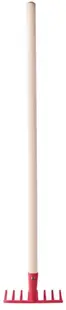 Greblă de lemn pentru copii Woody - 78 cm