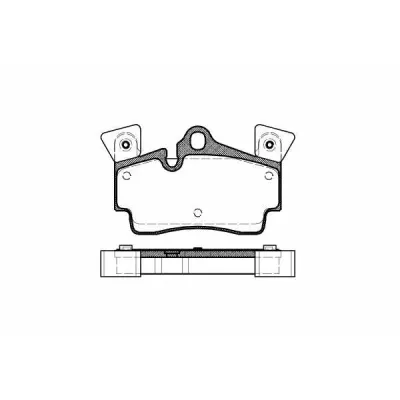 Set placute frana, frana disc REMSA 0996.10