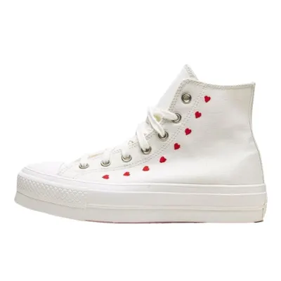 Chuck Taylor All-Star Lift Hi White Red