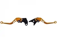Set 2 manete frana si ambreiaj reglabile, Suzuki Dl650 11-12 GSXR600 97-03 750 96-03 1000 01-04, culoare auriu