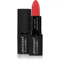Antipodes Moisture-Boost Natural Lipstick ruj nutritiv culoare South Pacific Coral 4 g