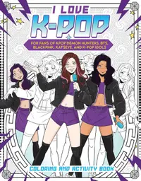 Carte de colorat Reel Ink Press - I Love K-pop