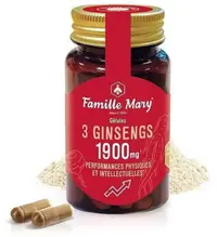 Complex de 3 ginseng, 60 capsule, Famille Mary