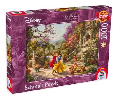 Puzzle Schmidt din 1000 de piese - Thomas Kinkade Snow White Dancing in the Sunlight