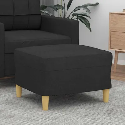 vidaXL Taburet, negru, 60x50x41 cm, material textil