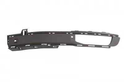 Grila Fata Stanga (Inferior, cu orificii lampa ceata, cu gauri pentru senzorii de parcare, plastic, negru) potrivit VW MULTIVAN T6, TRANSPORTER T6 04.15- 04.15