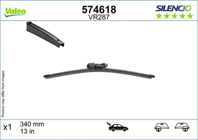 Lama Stergator Spate (1buc) Silencio 340mm Potrivit Ford Tourneo Connect V761 Nadwozie Wielko; Seat Tarraco; Skoda Karoq, Superb Iv; Vw Caddy California V Camper, Caddy V 07.17