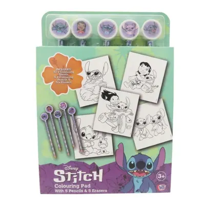 Set de colorat cu creioane CYP Brands - Stitch