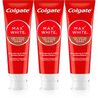 Colgate Max White One Coffee, Tea & Wine pasta de dinti pentru albire 3x75 ml