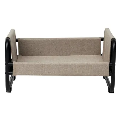 Pat pentru animale de companie negru/bej pentru câini din oțel 52x40 cm Milo – OYOY Living Design