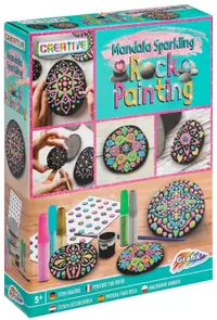 Kit creativ de pictură pe piatră Grafix Creative - Mandala