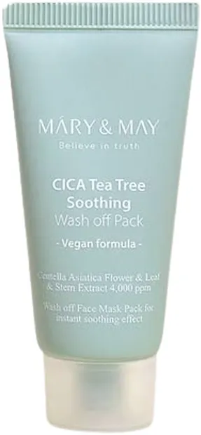 Mary&May Cica Mască facială de curățare TeaTree Soothing, 30 g