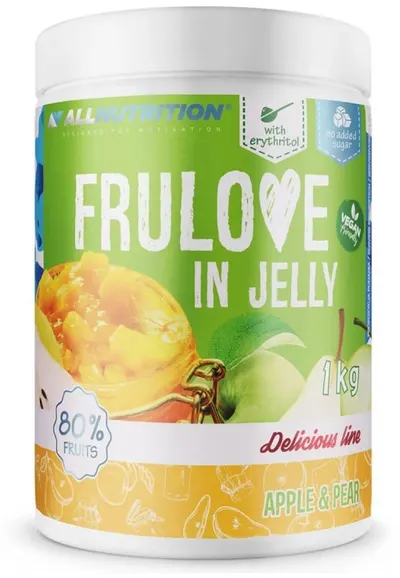FruLove in Jelly, măr și pară, 1 kg, AllNutrition