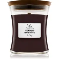 Woodwick Black Cherry lumânare parfumată cu fitil din lemn