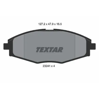 Set placute frana, frana disc TEXTAR 2324102