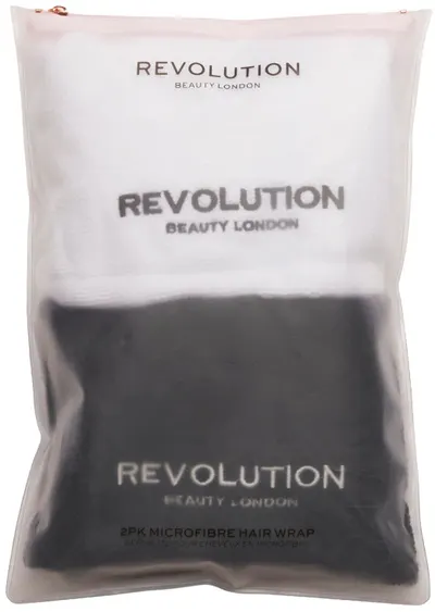 Revolution Haircare Prosoape din microfibra, alb-negru, 2 bucati