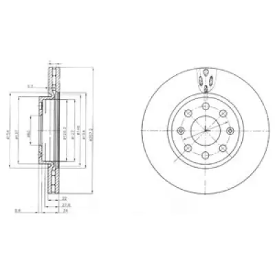 Disc frana DELPHI BG4004