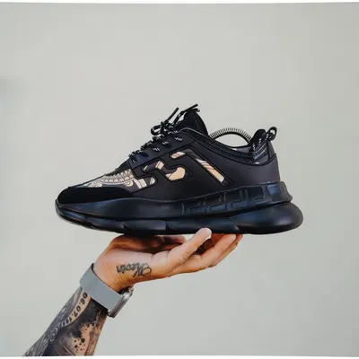 Adidasi Sneakers Chain Reaction Black-Gold Abcr3(059-1) (mărime: 44)