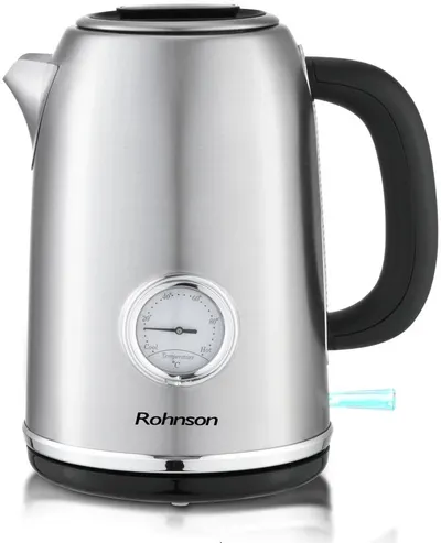 Fierbător electric Rohnson - R-7620, 2200W, 1.7 l, argintiu