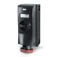 Priza interblocabilan63A 3P+E 10h >50V 100-300Hz II 2GD 170X380MM_PAR terminal cu surub Cu interblocaj mecanic