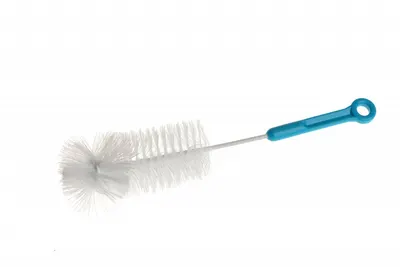 Set perii pentru biberoane si tetine Akuku Albastru cu agatatoare, dimensiune 37.5x10.5x6 cm