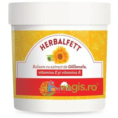 HERBALFETT Balsam cu Extract de Galbenele, Vitamina E si Vitamina A 250ml