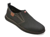 Pantofi RIEKER bleumarin, 10452, din piele naturala