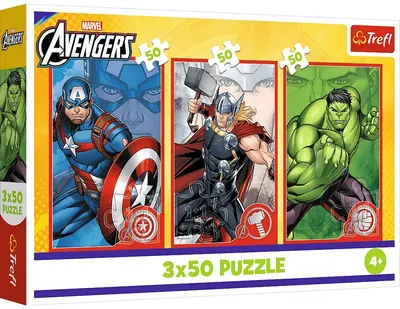 Puzzle pentru copii Trefl din 3 x 50 piese - Eroul tău