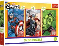 Puzzle pentru copii Trefl din 3 x 50 piese - Eroul tău