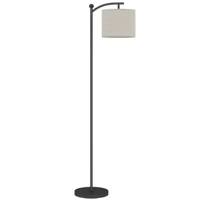 HOMCOM Lampă de Podea LED Reglabilă cu Telecomandă și Temporizator, Negru | Aosom Romania