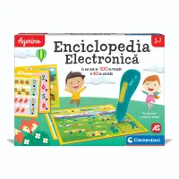 Joc educativ, Clementoni, Agerino, Enciclopedie electronica cu pix, 5-7 ani