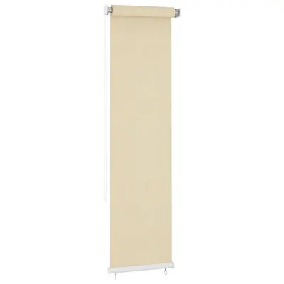 vidaXL Jaluzea tip rulou de exterior, crem, 65 (l) x 230 (î) cm, HDPE