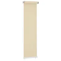 vidaXL Jaluzea tip rulou de exterior, crem, 65 (l) x 230 (î) cm, HDPE