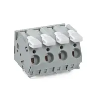 PCB terminal block; lever; 6 mm²; Pin spacing 10 mm; 6-pole; CAGE CLAMP®; commoning option; 6,00 mm²; gray