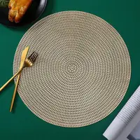 Suport pentru farfurie Morello - Gold Wheat, 38 cm, auriu