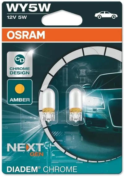 Becuri auto Osram - WY5W, 2827DC, Diadem Chrome